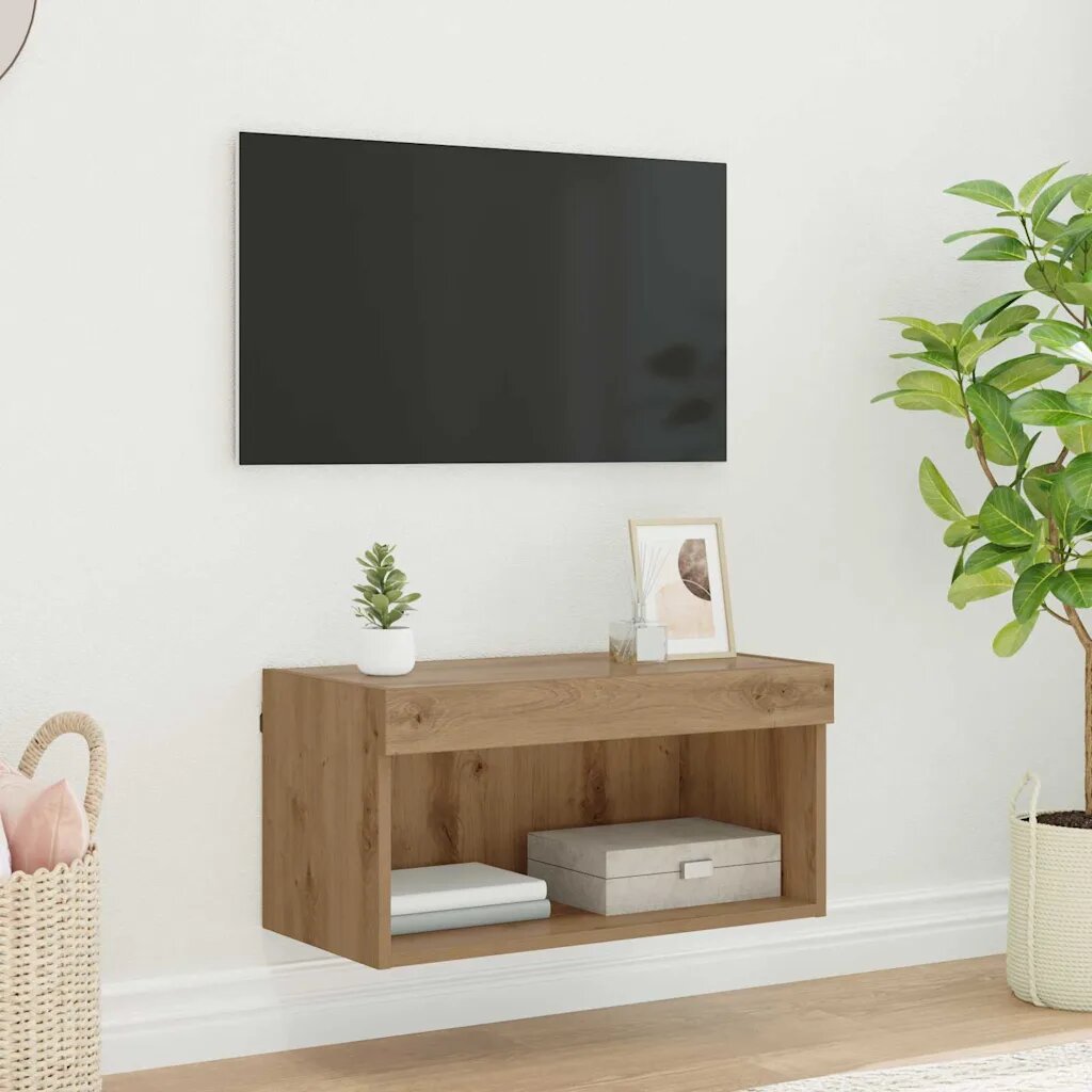 vidaXL Комплект ТВ шкаф 60 x 30 x 30 cm Дъб Инженерна дървесина