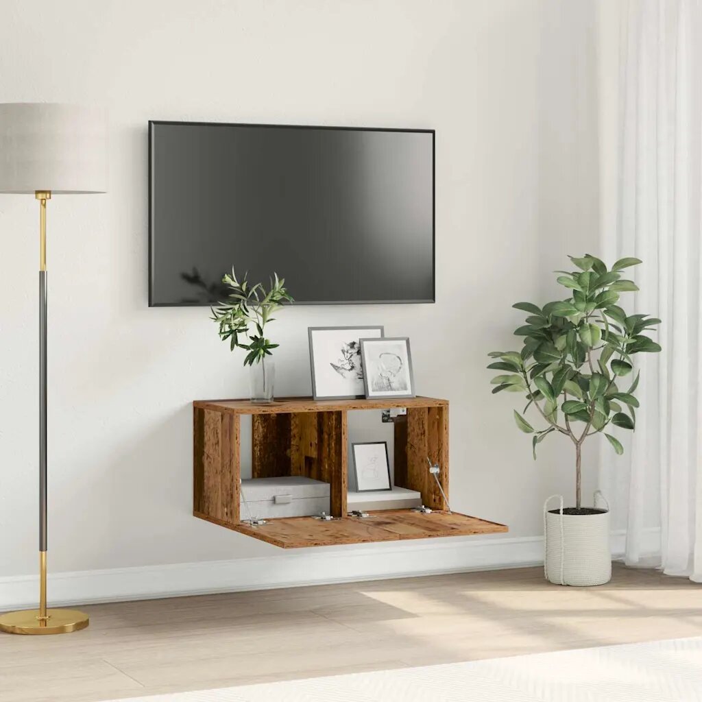 vidaXL Комплект ТВ шкаф 60 x 30 x 30 cm Кафяво Инженерна дървесина