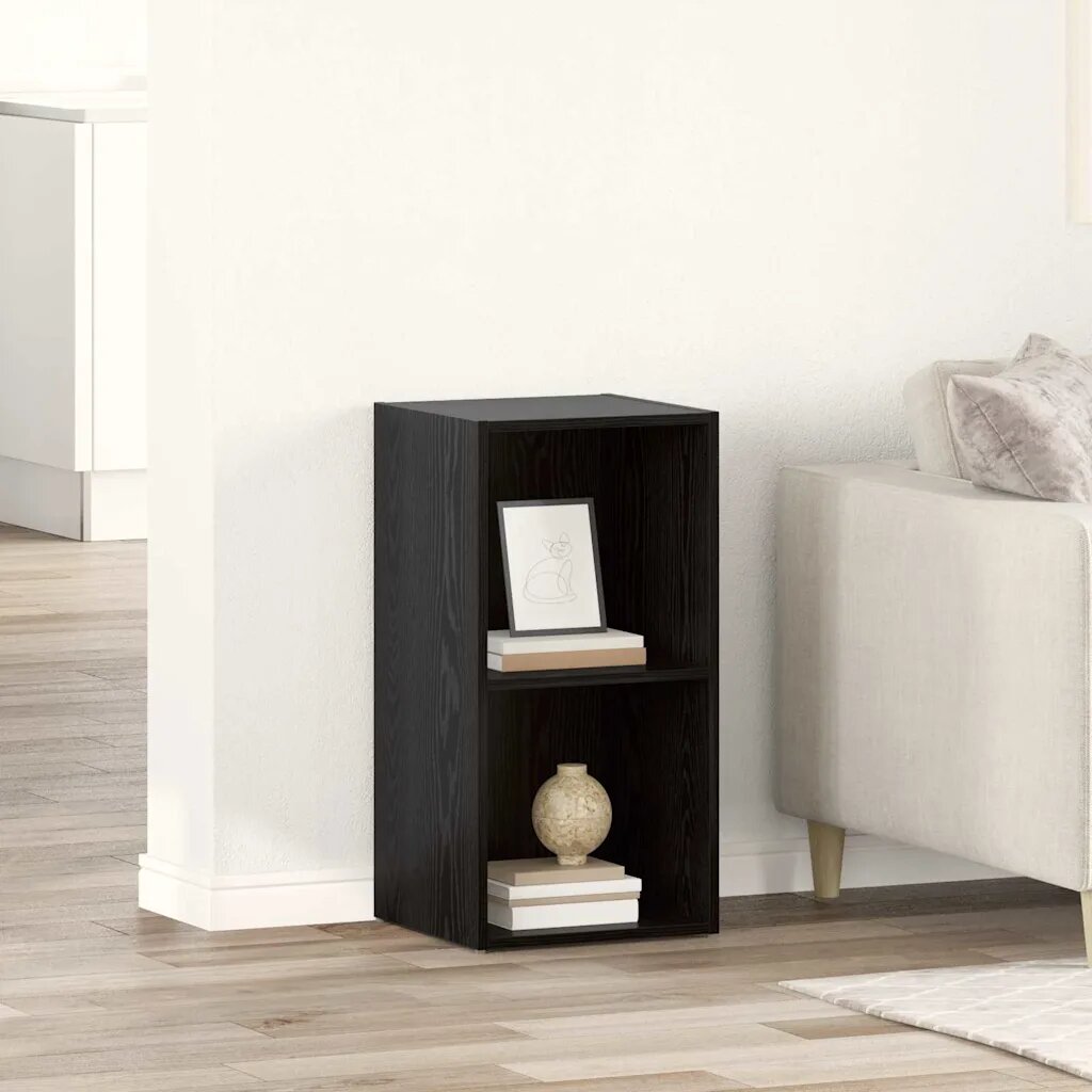 vidaXL Комплект ТВ шкаф 72 x 35 x 37 см Черно Инженерна дървесина