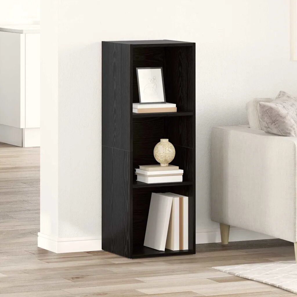vidaXL Комплект ТВ шкаф 72 x 35 x 37 см Черно Инженерна дървесина