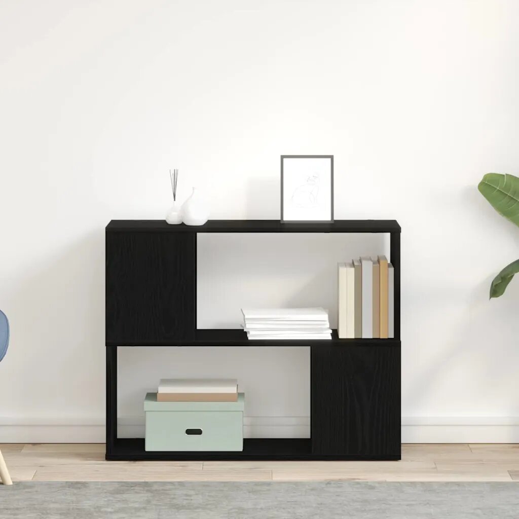 vidaXL Комплект ТВ шкаф 80 x 24 x 63 cm Черния дъб Инженерна дървесина