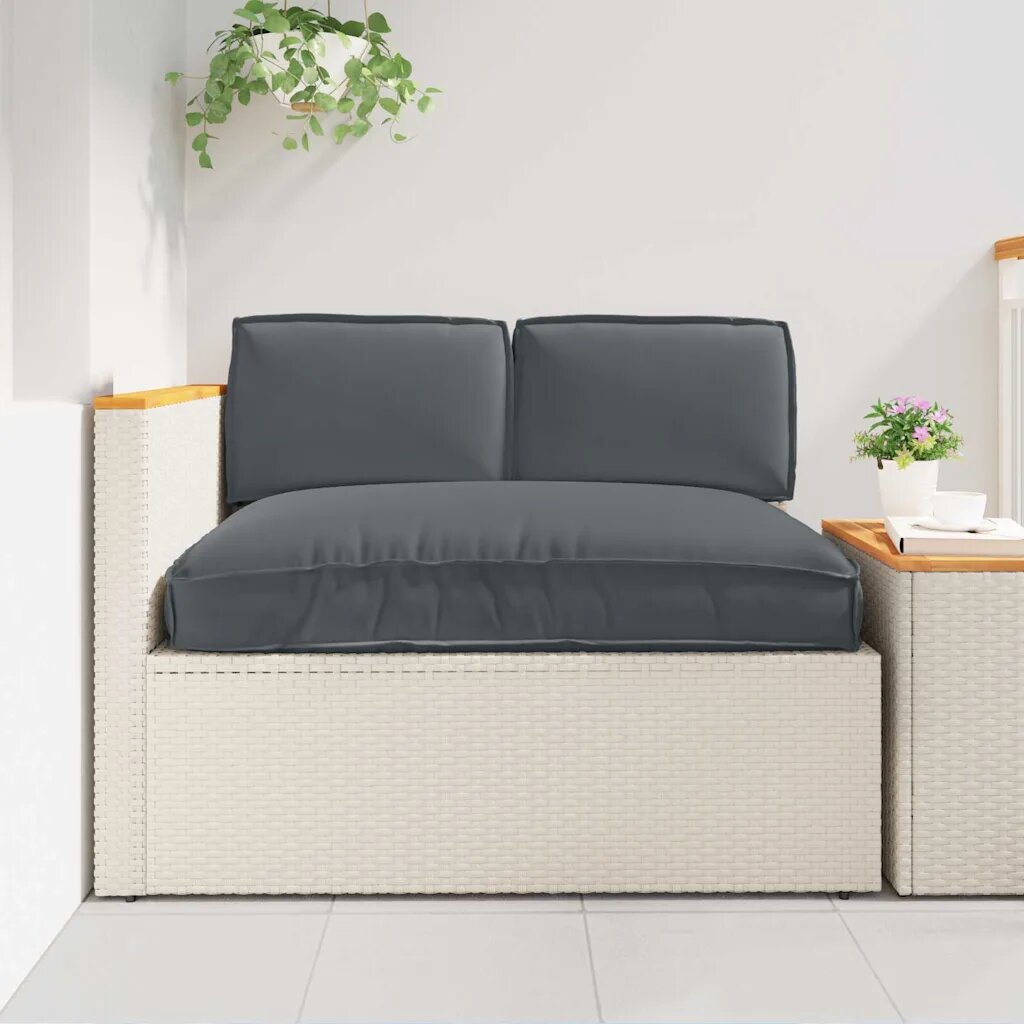 vidaXL Комплект възглавници Оксфордска тъкан Антрацит 120 x 80 x 52 см