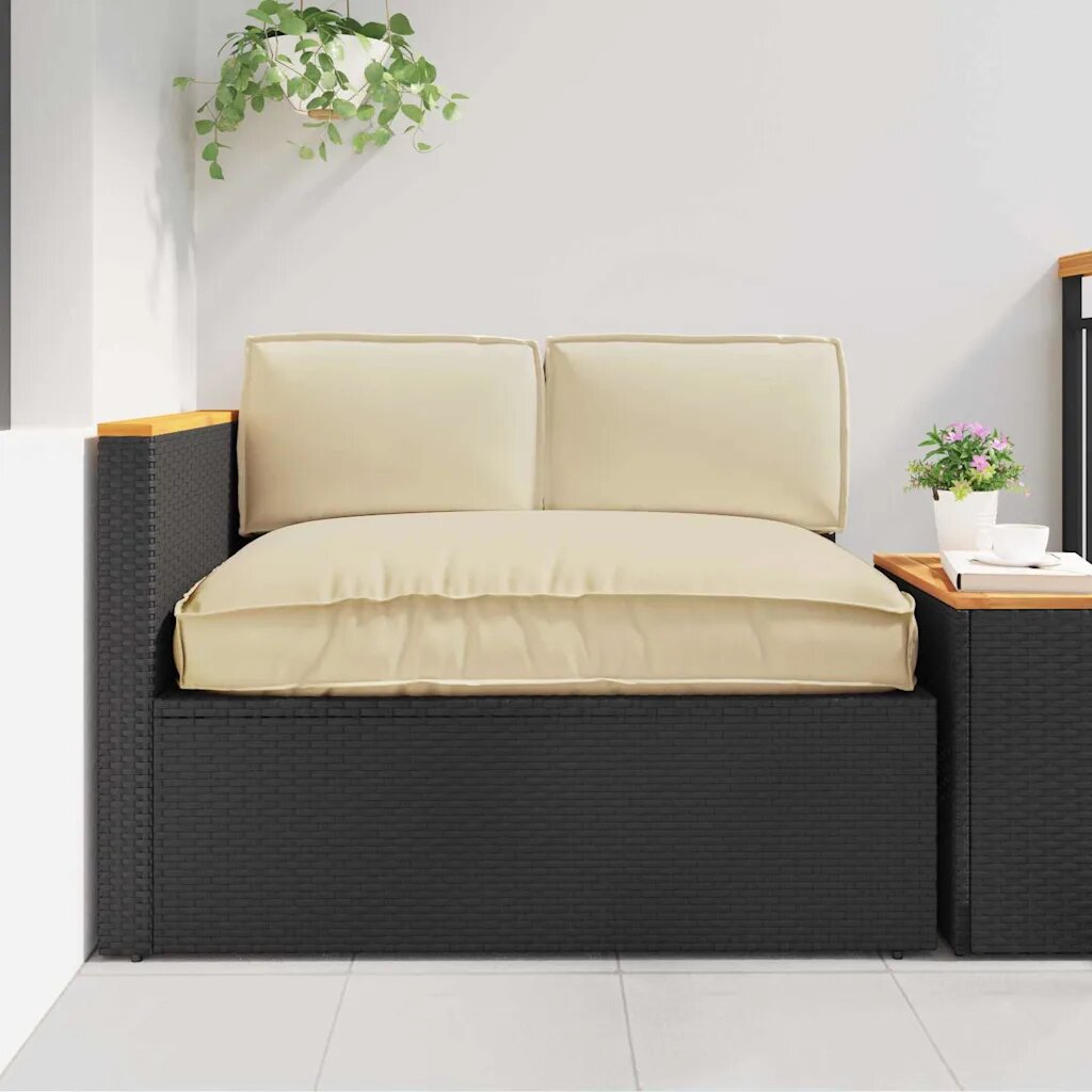 vidaXL Комплект възглавници Оксфордска тъкан Бежово 120 x 80 x 52 см