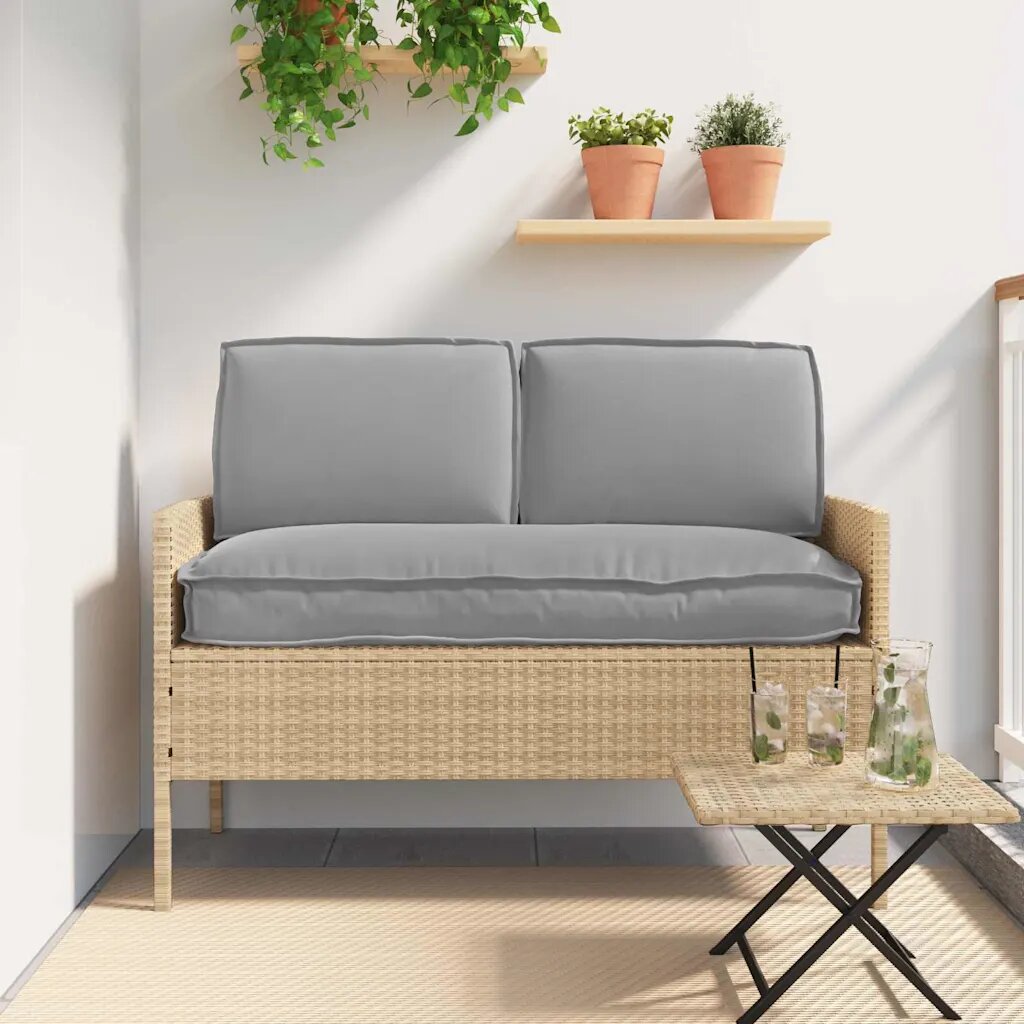 vidaXL Комплект възглавници Оксфордска тъкан Сив 120 x 50 x 52 см