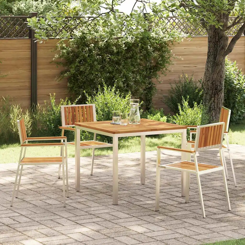 vidaXL Комплект за хранене на открито 5 бр. 90 x 90 x 75 cm