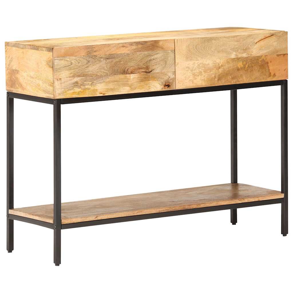vidaXL Конзолна маса 100x35x76 см манго масив