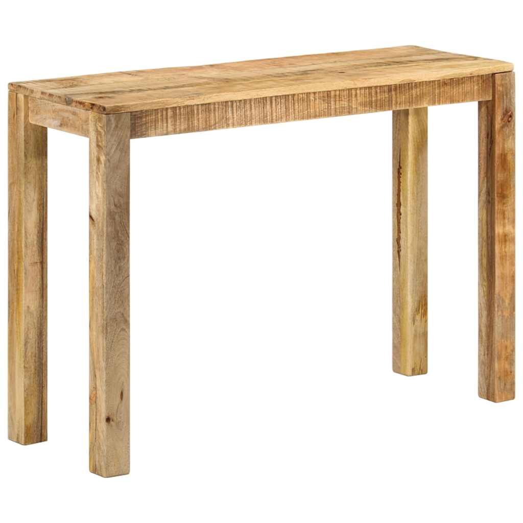 vidaXL Конзолна маса 110x35x76 см грубо мангово дърво
