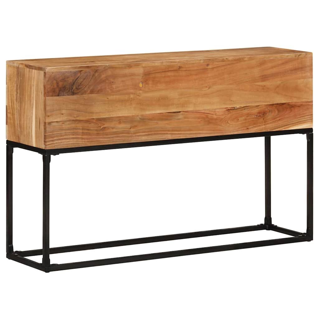 vidaXL Конзолна маса 120x30x75 cм акациево дърво масив