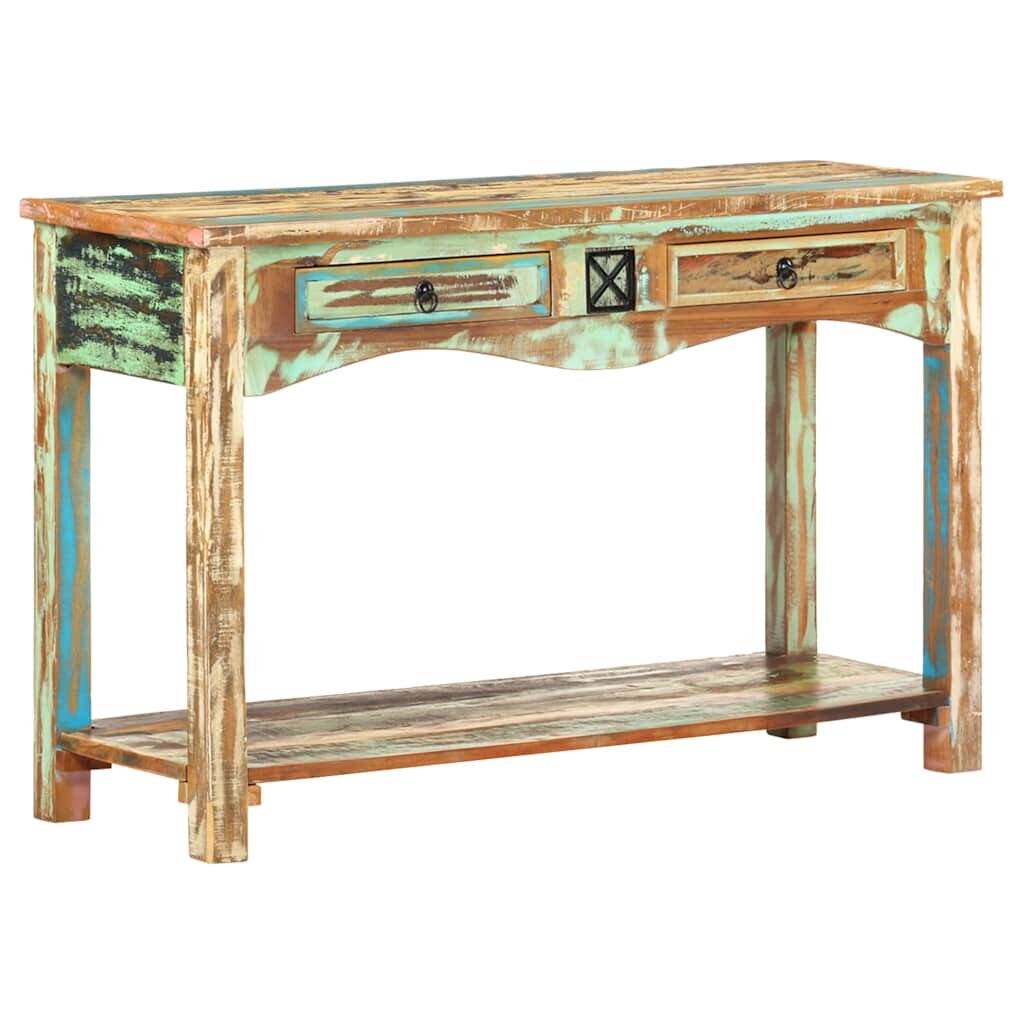 vidaXL Конзолна маса 120x40x75 см регенерирано дърво масив