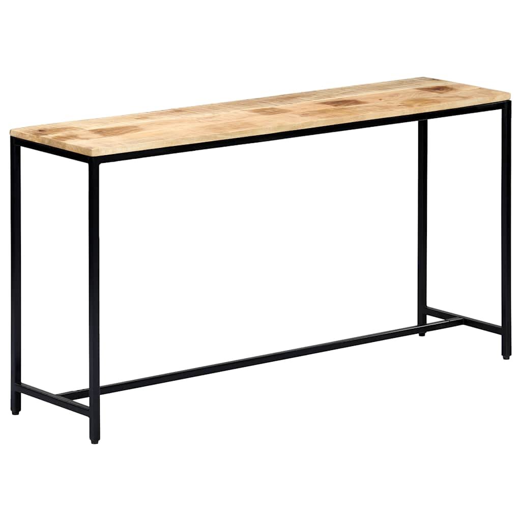 vidaXL Конзолна маса 140x35x76 cм мангово дърво масив
