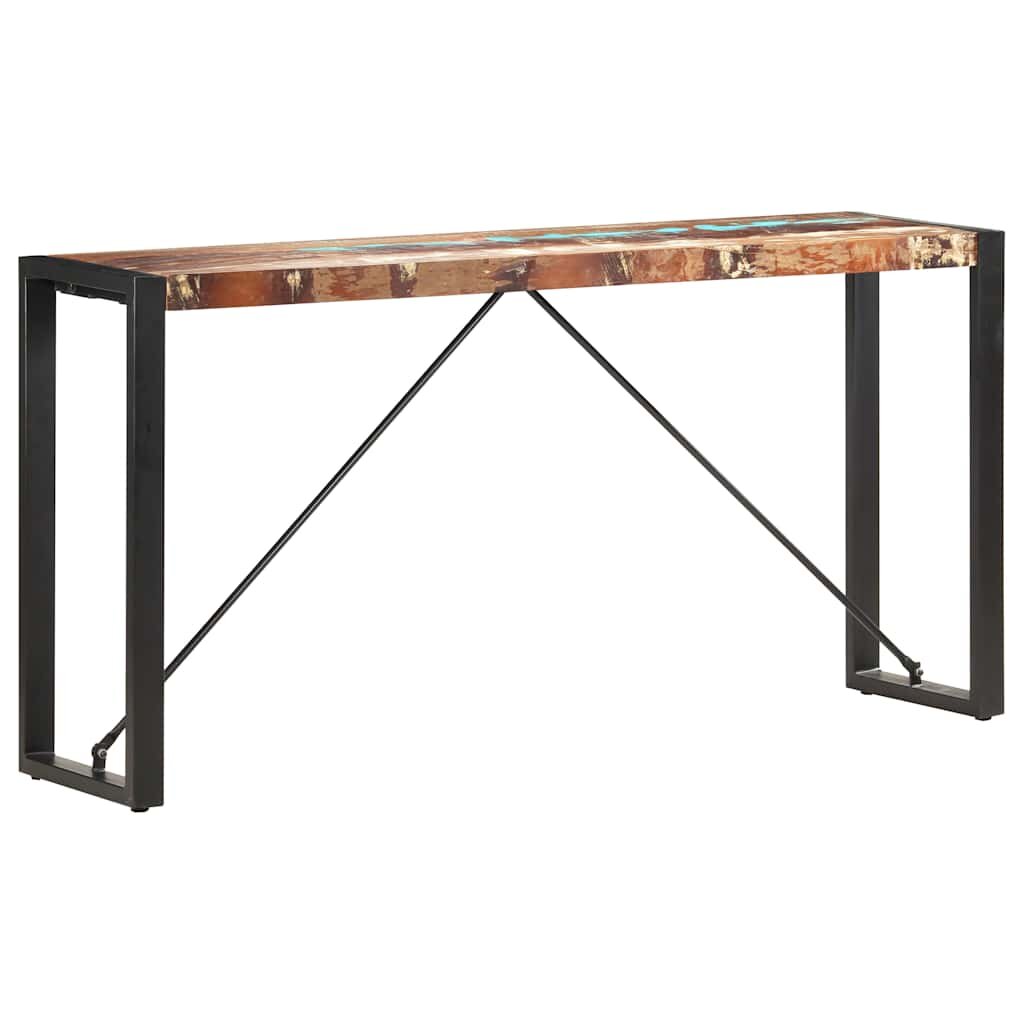 vidaXL Конзолна маса 150x35x76 см регенерирано дърво масив