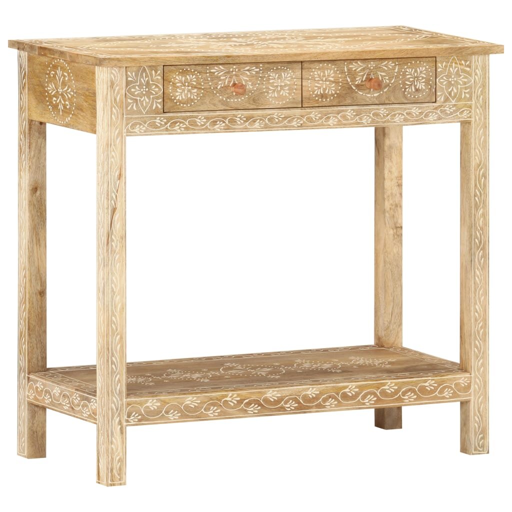 vidaXL Конзолна маса 80x35x74 cм манго масив