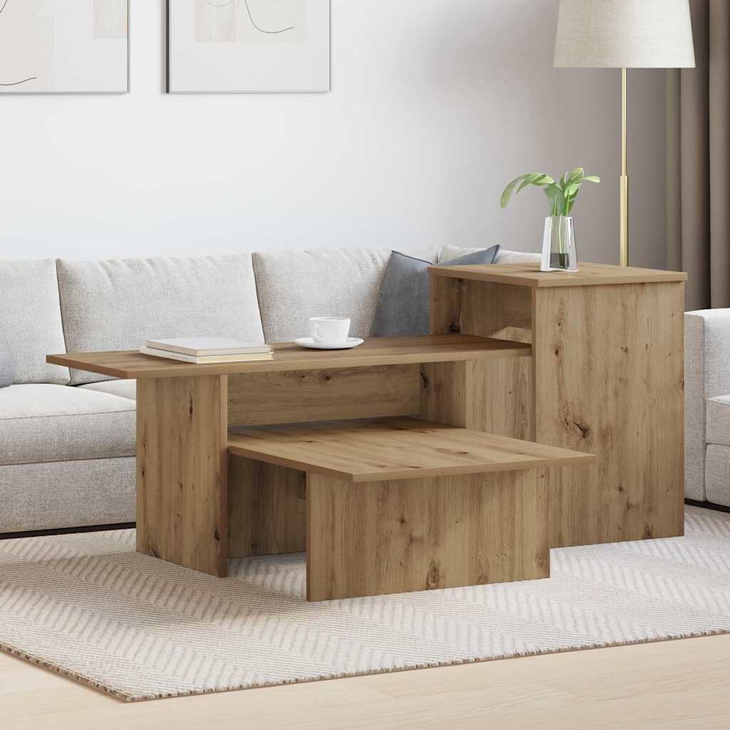 vidaXL Конзолна маса Дъб 915 x 35 x 385 см Инженерна дървесина