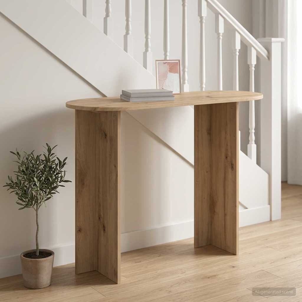 vidaXL Конзолна маса Дъб артизан 100 x 395 x 75 см