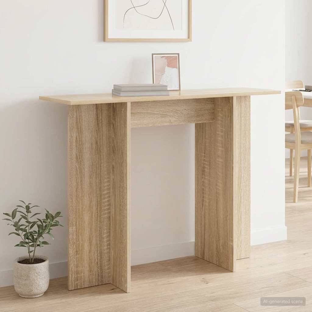 vidaXL Конзолна маса Дъб сонома 100 x 30 x 75 см Инженерна дървесина