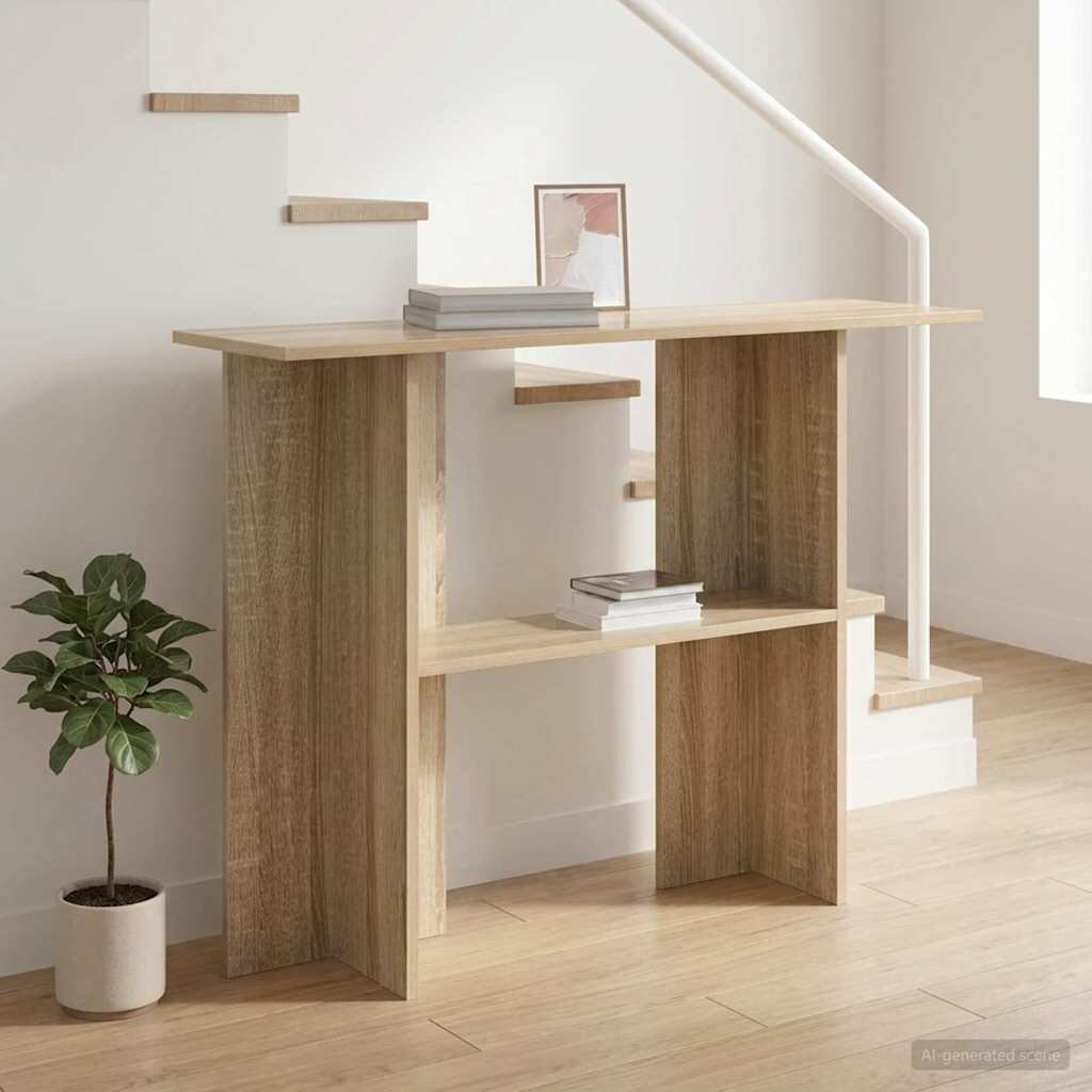 vidaXL Конзолна маса Дъб сонома 100 x 30 x 75 см Инженерна дървесина