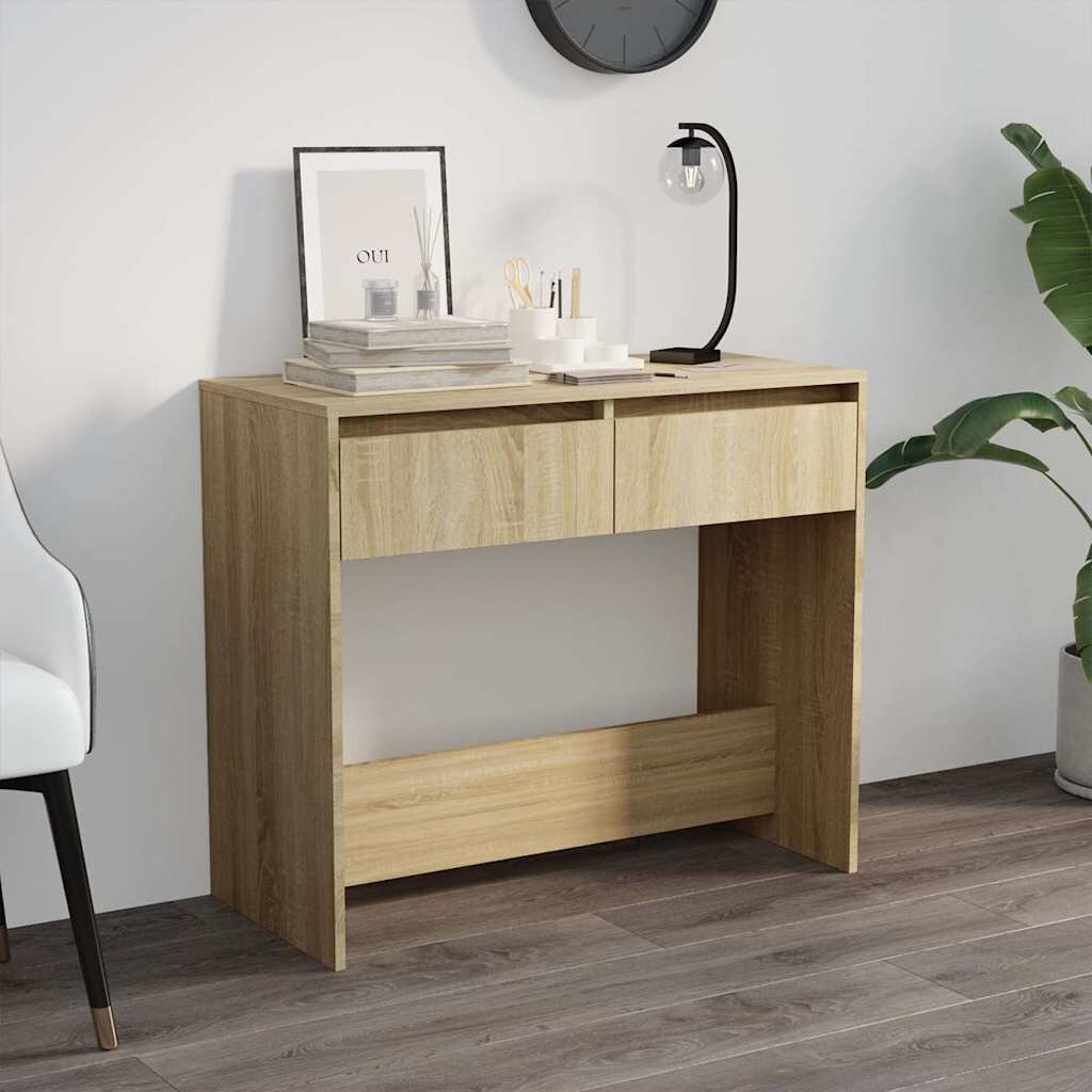 vidaXL Конзолна маса дъб сонома 89x41x765 см инженерно дърво