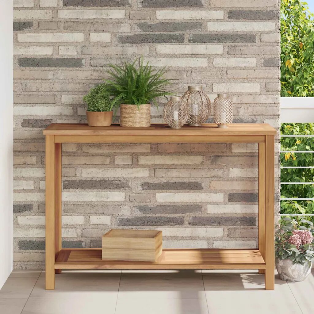 vidaXL Конзолна маса Кафяво 110 x 40 x 75 cm Солидно тиково дърво