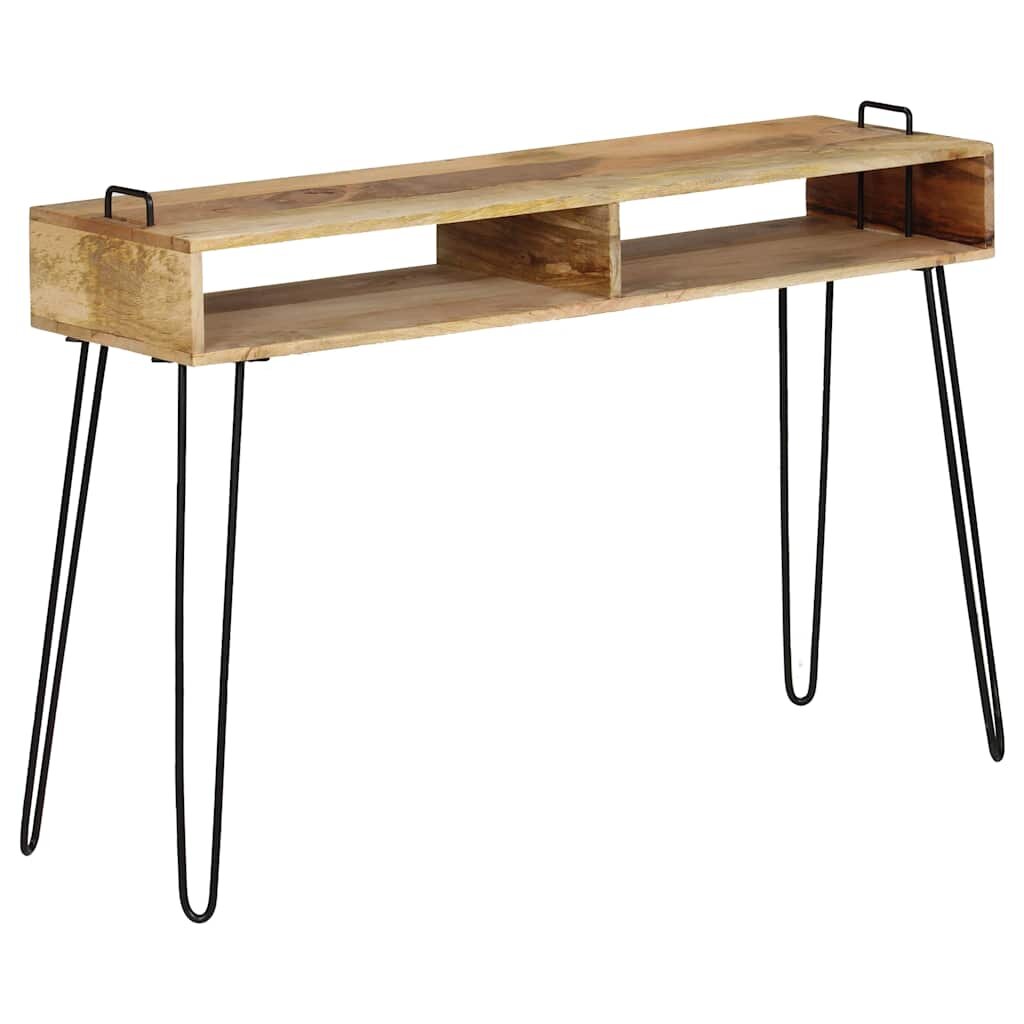 vidaXL Конзолна маса мангово дърво масив 115x35x76 cм