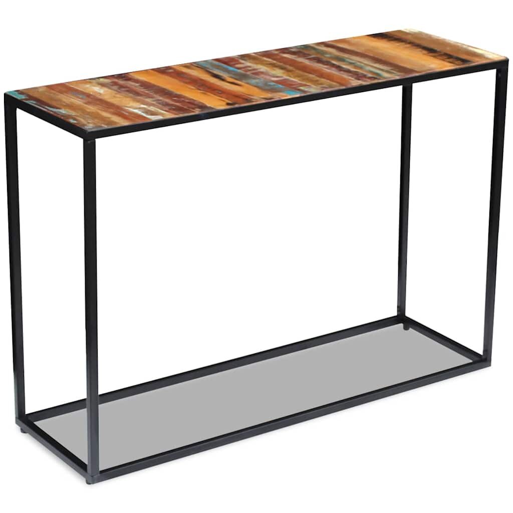 vidaXL Конзолна маса регенерирано дърво масив 110x35x76 см