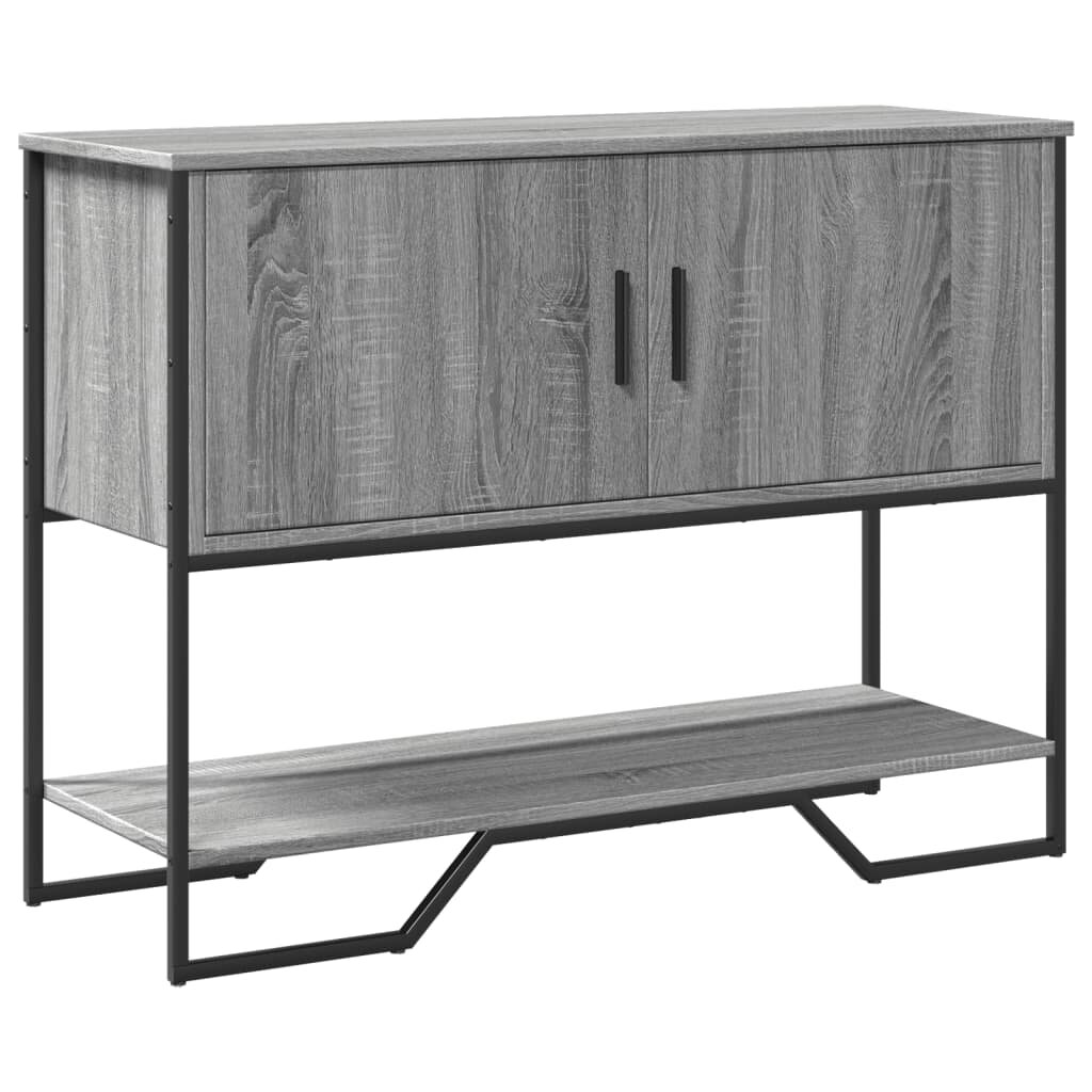 vidaXL Конзолна маса сив сонома 100x35x745 см инженерно дърво