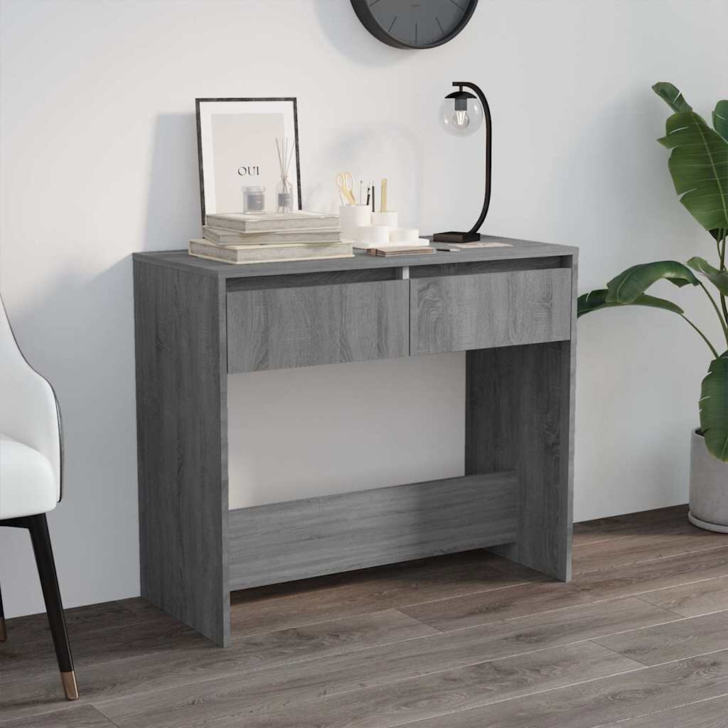 vidaXL Конзолна маса сив сонома 89x41x765 см инженерно дърво