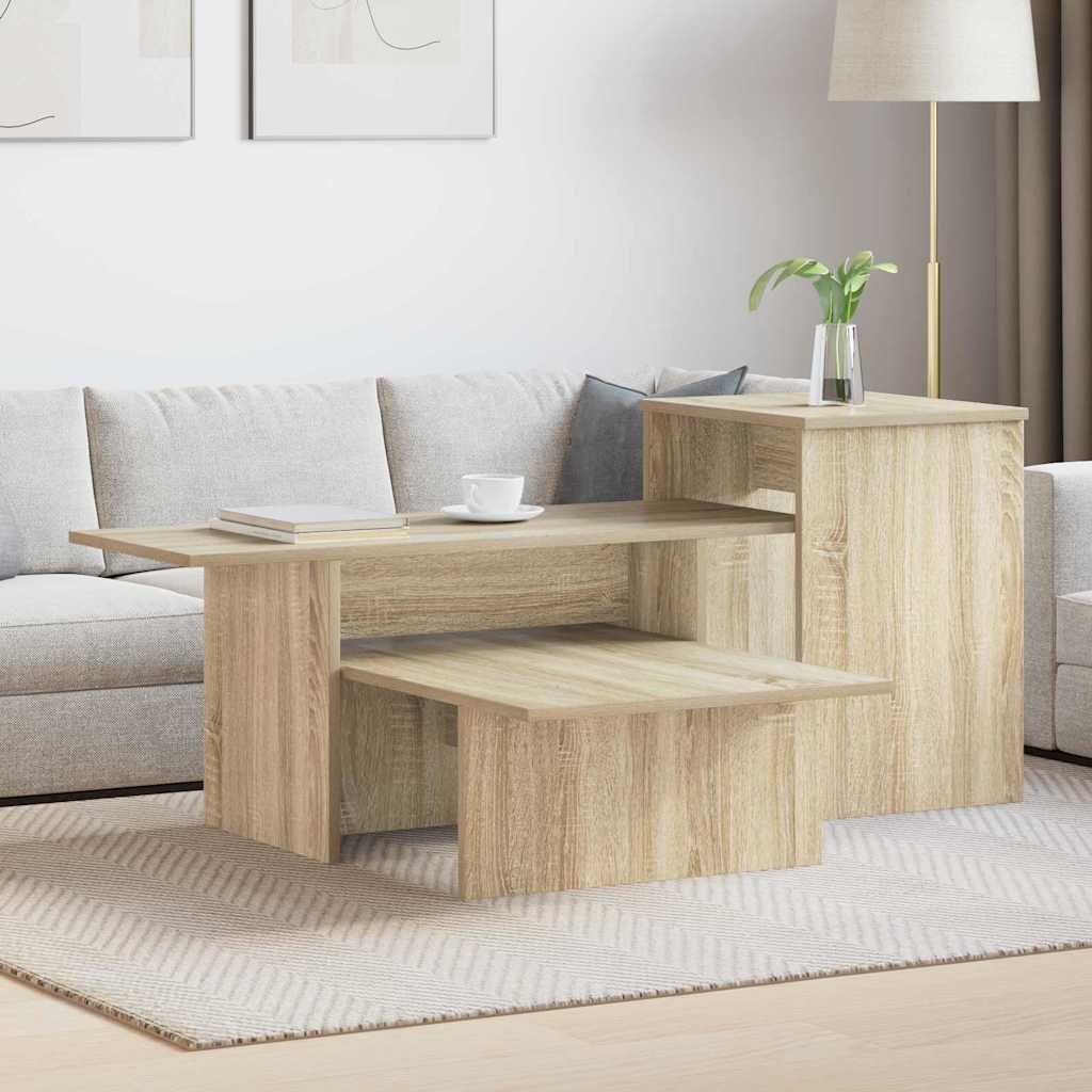 vidaXL Конзолна маса Сонома дъб 915 x 35 x 385 см