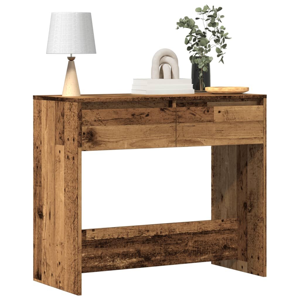 vidaXL Конзолна маса старо дърво 89x41x765 см инженерно дърво