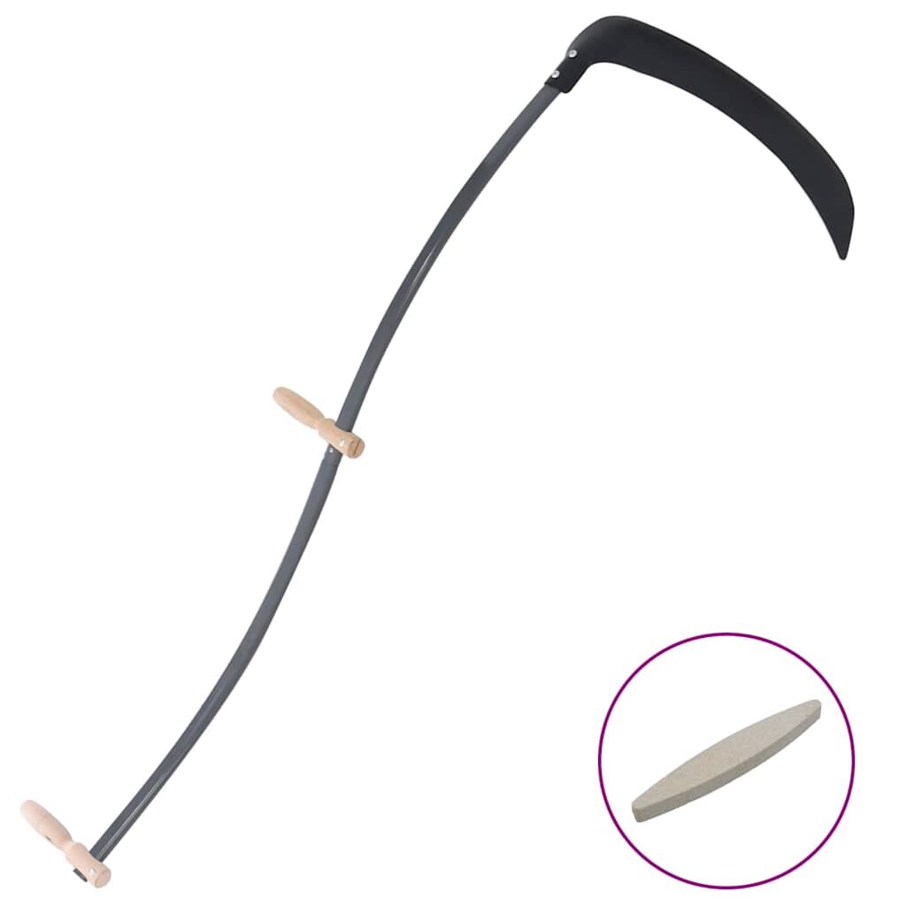 vidaXL Коса с шлифовъчен камък 145 cm