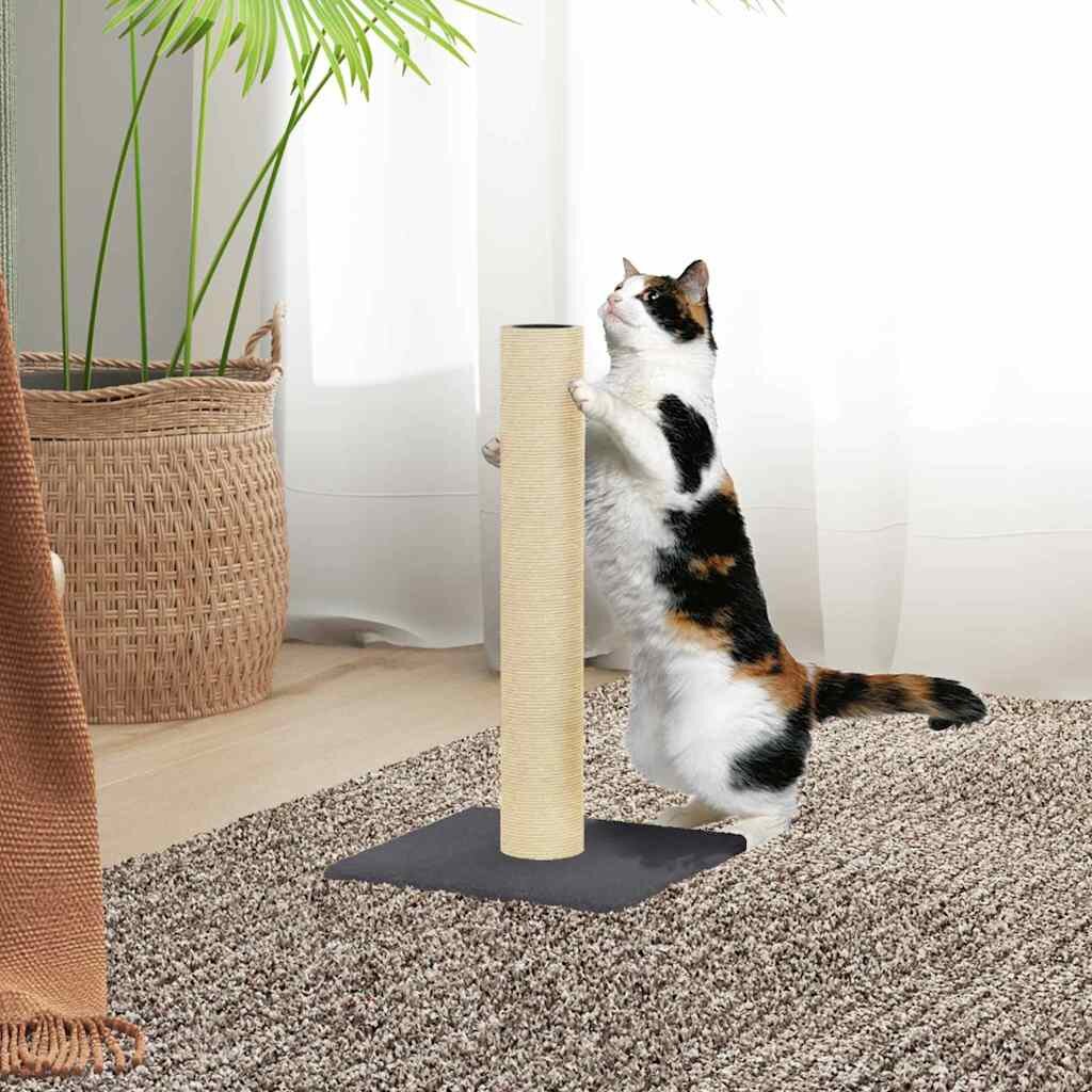 vidaXL Котешки стълб за драскане тъмносив 22x22x45 см