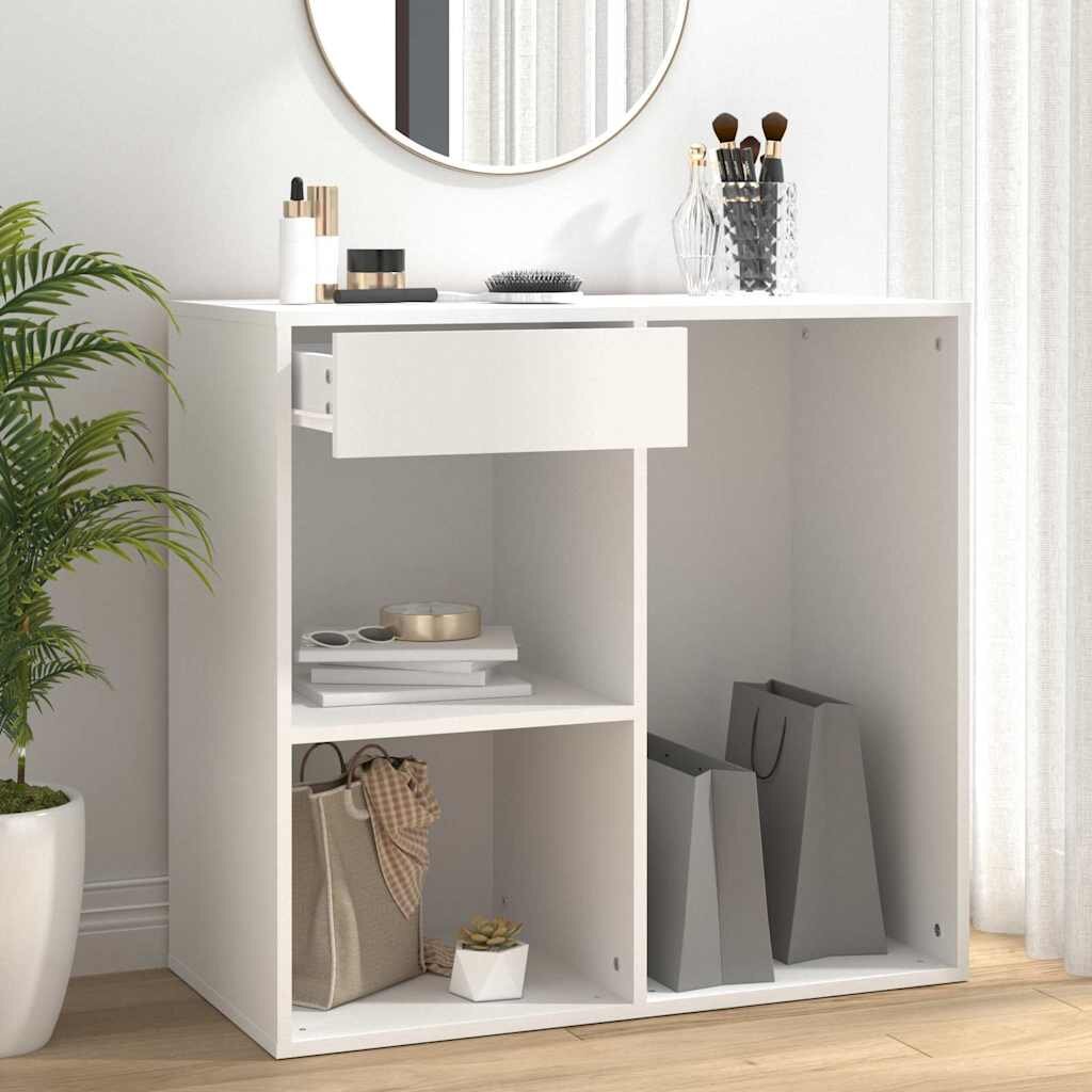 vidaXL Козметичен шкаф бял 80x40x75 см инженерно дърво