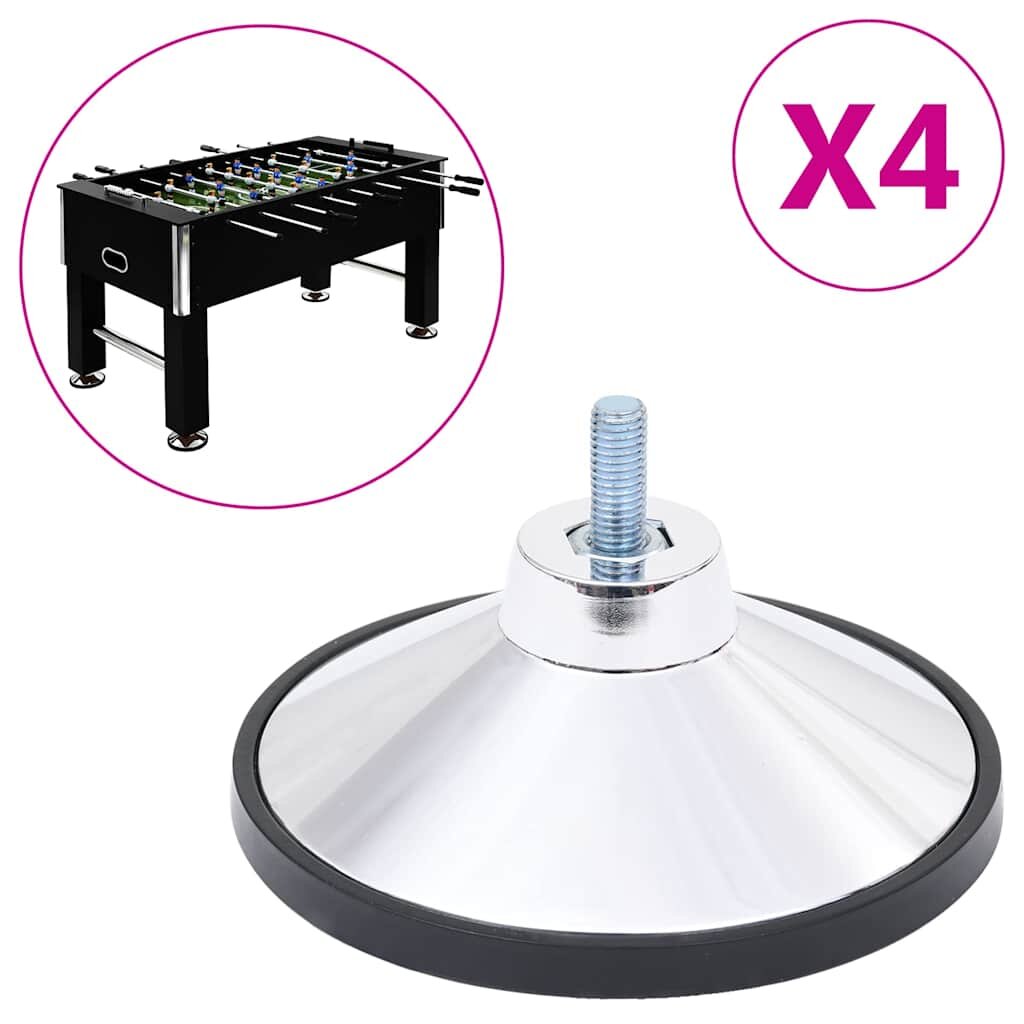 vidaXL Крака за футболна маса 4 бр хром M10