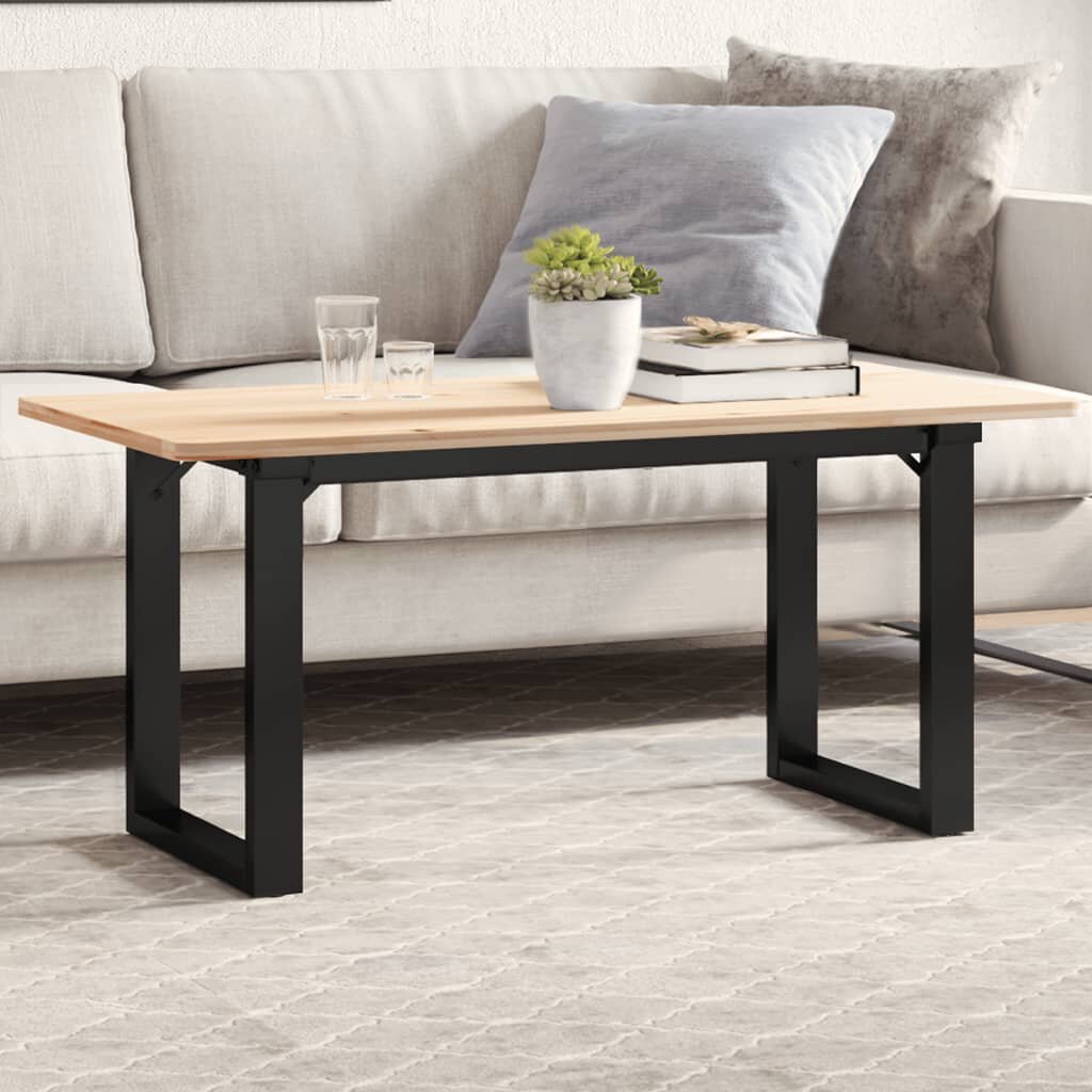 vidaXL Крака за кафе маса O-рамка 80x40x43 см стомана