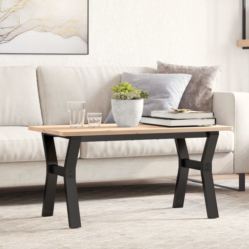 vidaXL Крака за кафе маса Y-рамка 80x40x43 см стомана