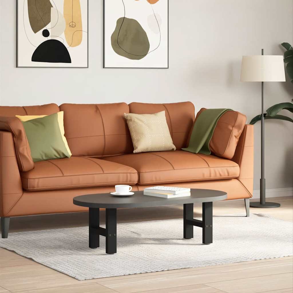 vidaXL Крака за масичка за кафе черни 2 бр. 40 x (30-31) см стомана