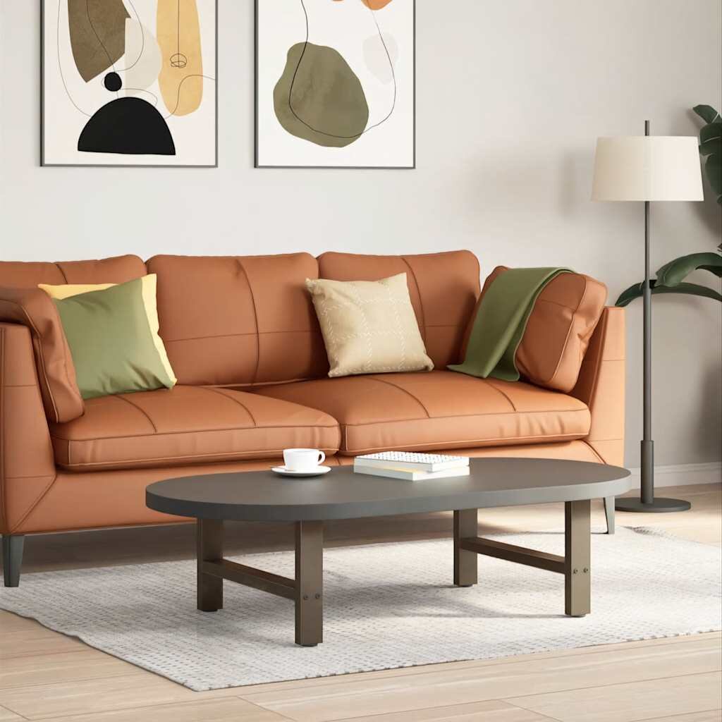 vidaXL Крака за масичка за кафе естествена стомана 2 бр. 60 x (30-31) см стомана