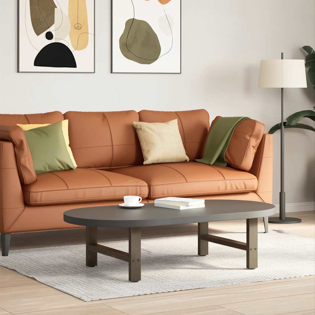 vidaXL Крака за масичка за кафе естествена стомана 2 бр. 70 x (30-31) см стомана