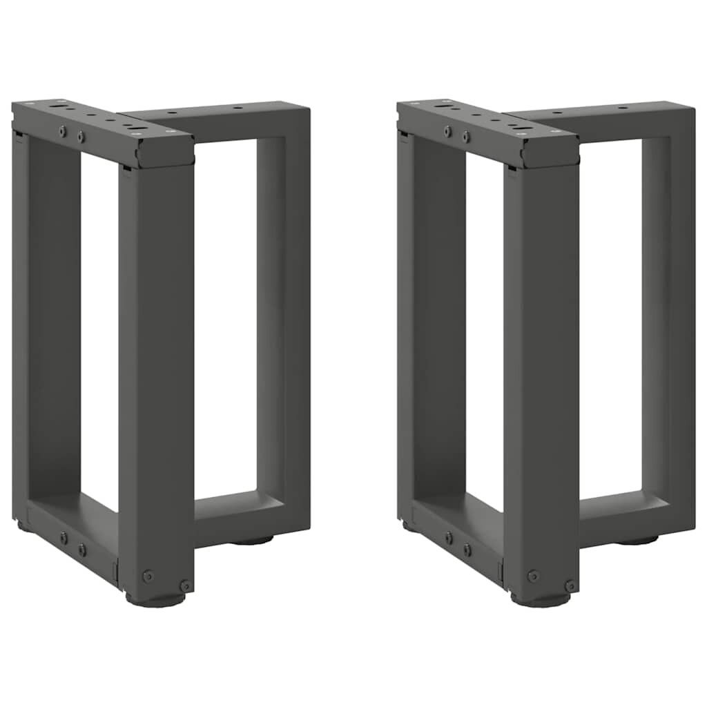 vidaXL Крака за масичка за кафе Т-образни 2 бр. антрацит 38x25x(42-43) см стомана