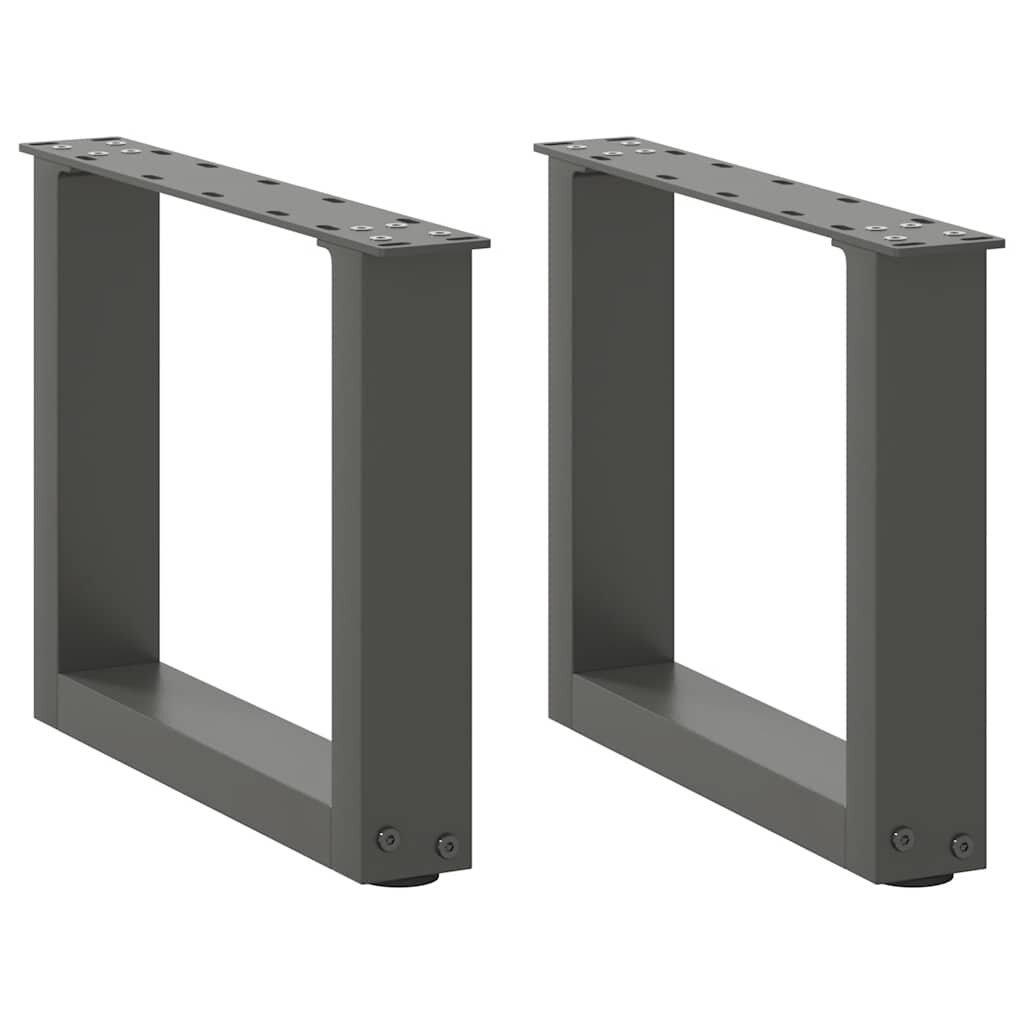 vidaXL Крака за масичка за кафе U-образни 2 бр. антрацит 40x(30-31) см стомана