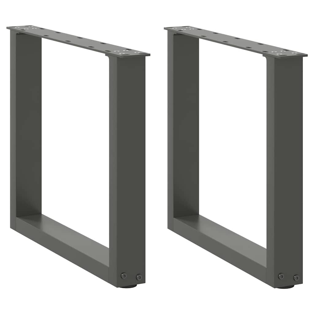 vidaXL Крака за масичка за кафе U-образни 2 бр. антрацит 50x(42-43) см стомана