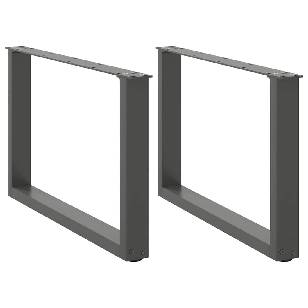 vidaXL Крака за масичка за кафе U-образни 2 бр. антрацит 70 x (42-43) см стомана