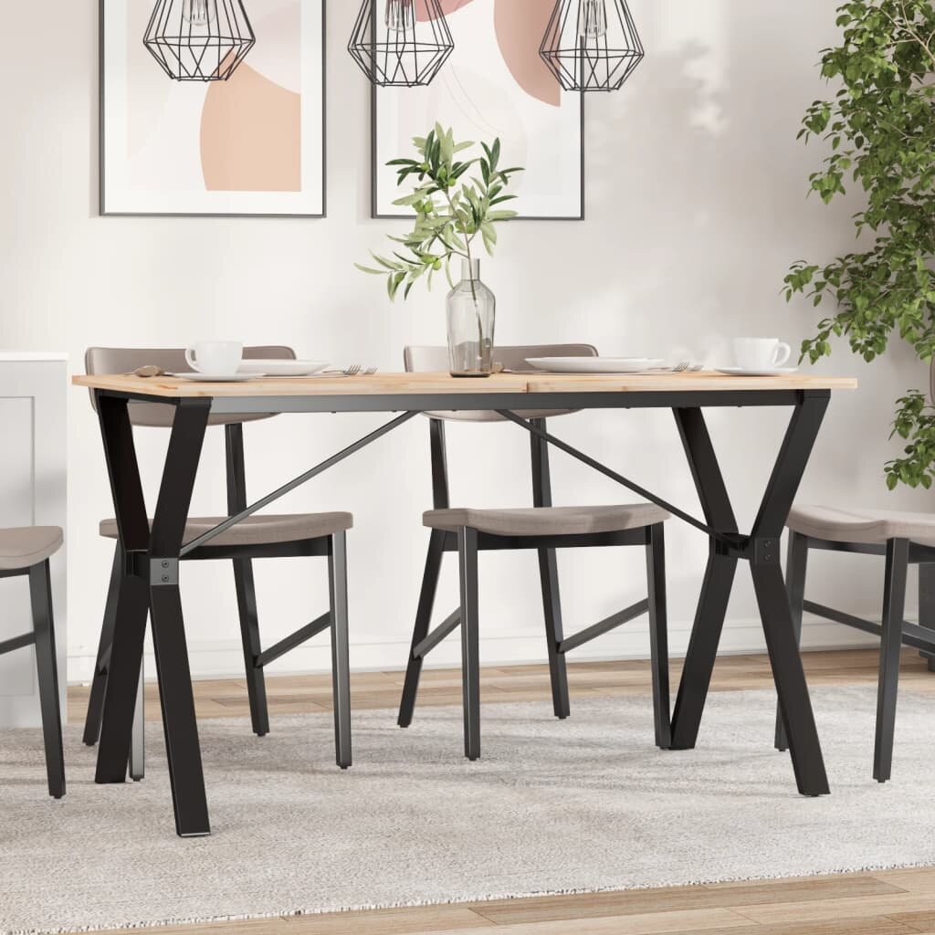 vidaXL Крака за трапезна маса Y-рамка 120x60x73 см стомана
