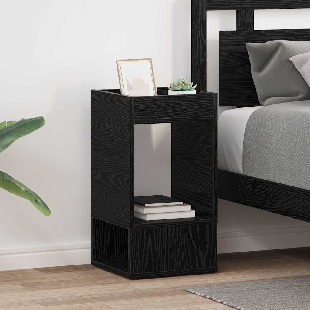 vidaXL Крайна масичка 2 бр. Черния дъб 30 x 30 x 56 см