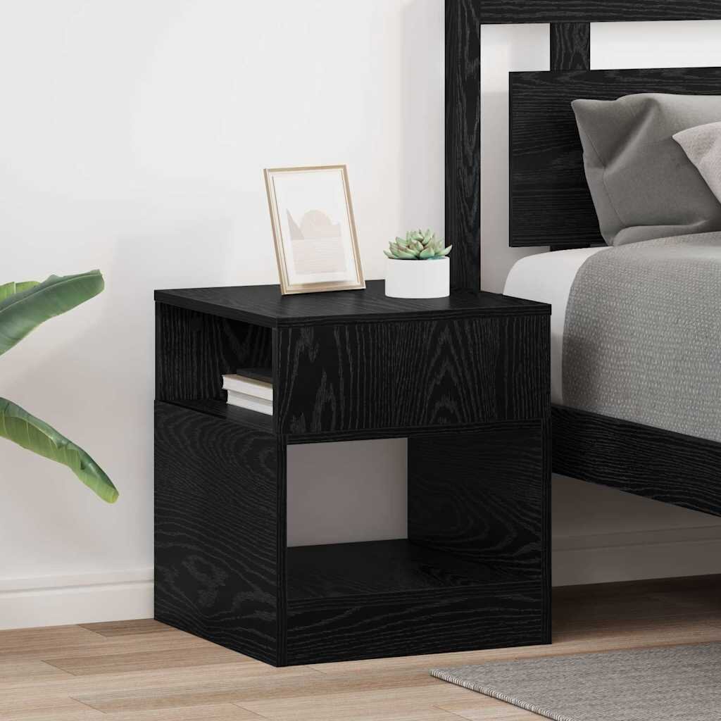 vidaXL Крайна масичка 2 бр. Черния дъб 405 x 40 x 45 см