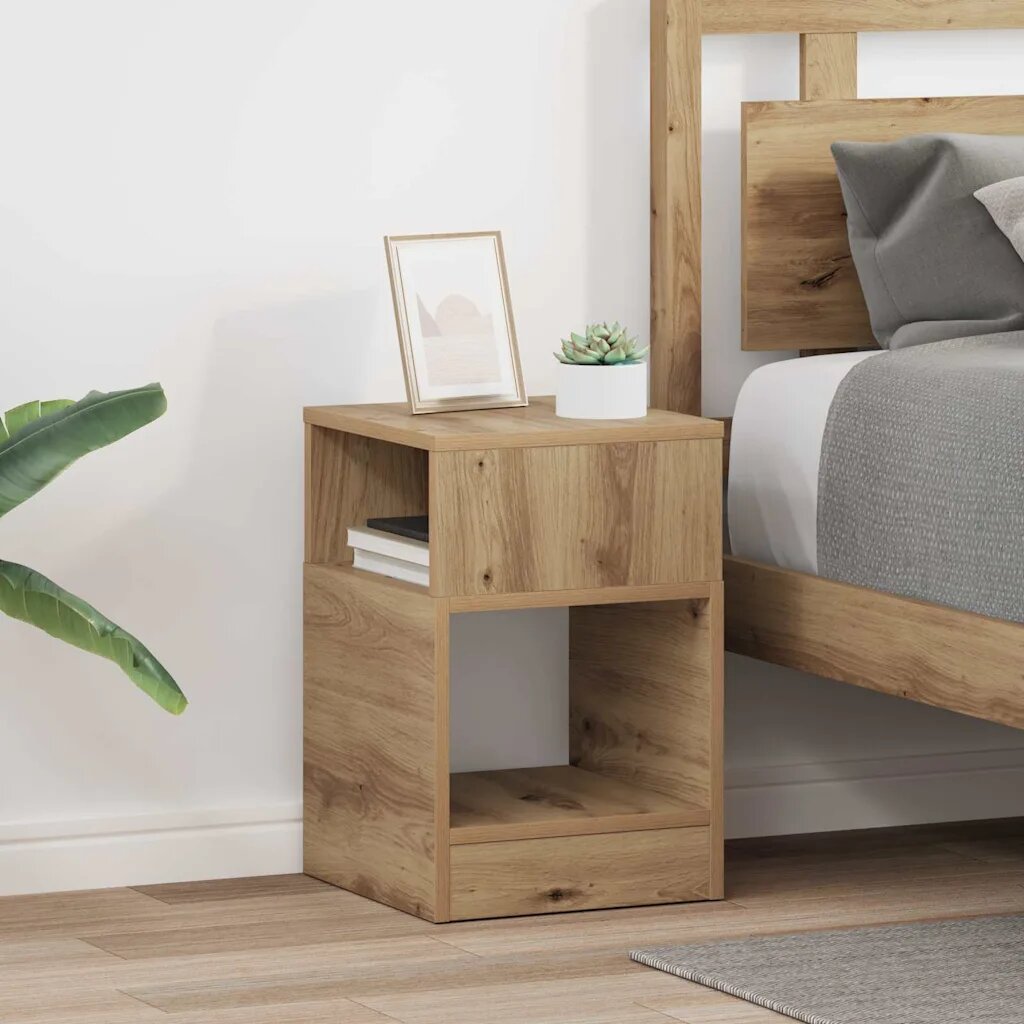 vidaXL Крайна масичка 2 бр. Дъб 305 x 30 x 45 см Инженерна дървесина