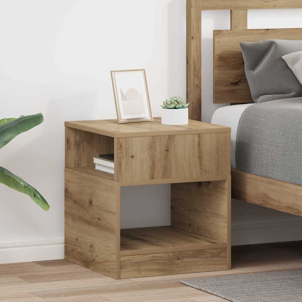 vidaXL Крайна масичка 2 бр. Дъб 405 x 40 x 45 см Инженерна дървесина