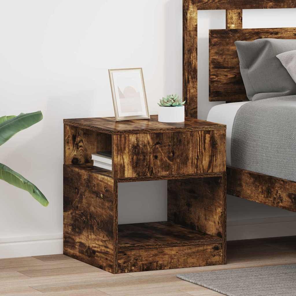 vidaXL Крайна масичка 2 бр. Димян дъб 405 x 40 x 45 см