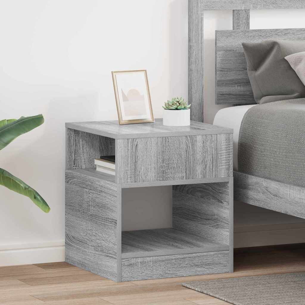 vidaXL Крайна масичка 2 бр. Сив Сонома 405 x 40 x 45 см