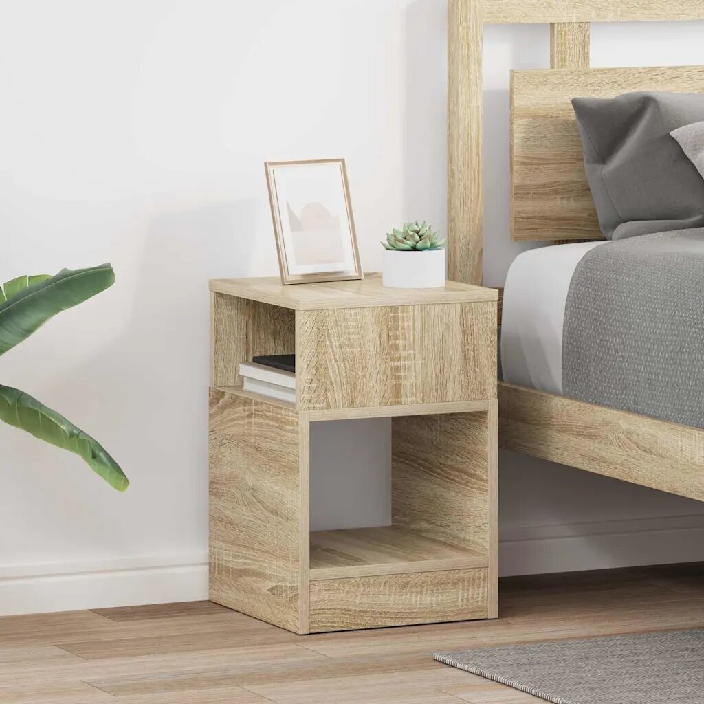 vidaXL Крайна масичка 2 бр. Сонома дъб 305 x 30 x 45 см