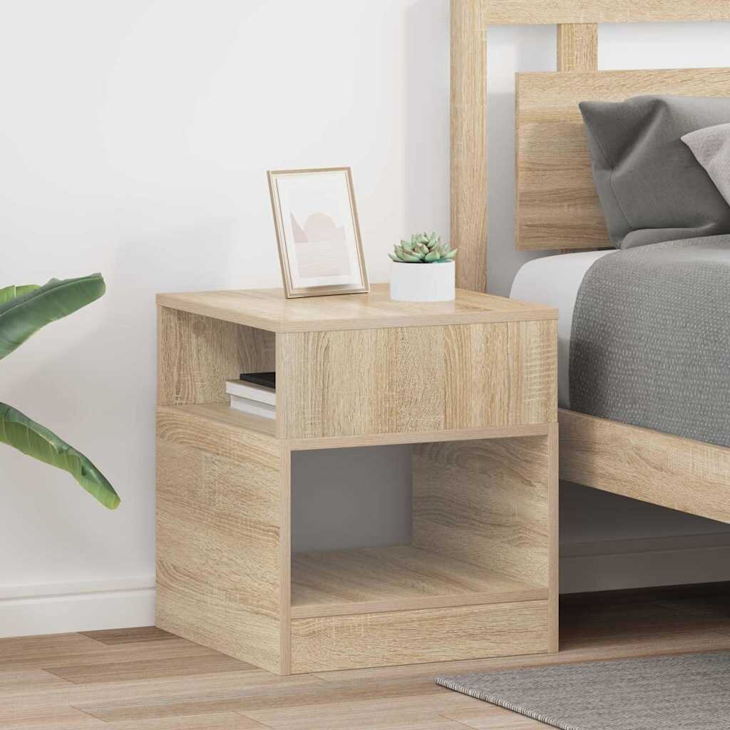 vidaXL Крайна масичка 2 бр. Сонома дъб 405 x 40 x 45 см